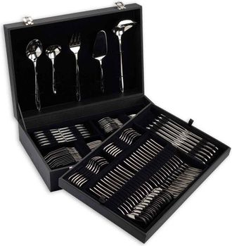 Arcos Malet&iacute;n De Cubiertos Acos Berl&iacute;n 562500 Monoblock De Una Pieza De Acero Inoxidable 18/10 De 3 Mm De Espesor En Estuche De 113 Piezas