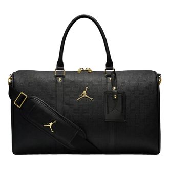 Nike Jordan Monogram 25L Duffle Bag Black Gold HV2856-011