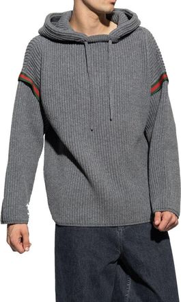 Gucci Mens Gray Cashmere Sweatshirt Clothing