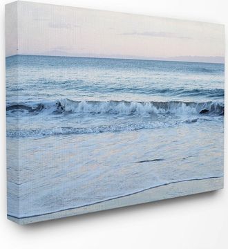 Stupell Industries Coastal Evening Beach Waves Photograph By Elizabeth Erquhart Canvas Art