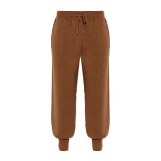 Ami Pantalones de ch&aacute;ndal con cord&oacute;n y parche de logo - Trousers - Mujer - Marr&oacute;n - 2XS