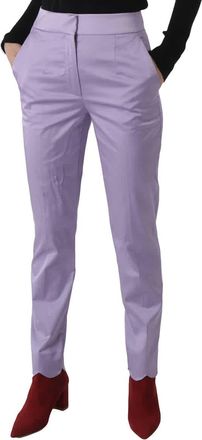 Moschino Ladies Purple High-Waisted Tailored Trousers