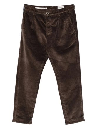 Jacob Cohen corduroy tapered trousers - men - Fabric - 36 - Brown