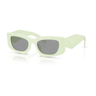 Prada Sunglasses, unisex, Green, Size: 51 MM Oversized Rectangular Sunglasses