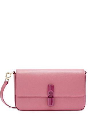Furla Iride flap-lock bag - women - Leather - One Size - Pink