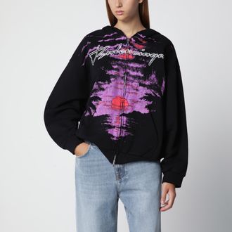 Balenciaga Felpa con zip Dream in cotone nera