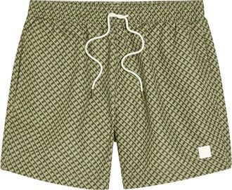 BOSS Boss Vibe Printed Shell Swim Shorts - Green - S