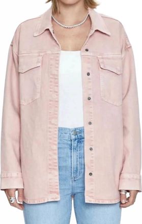 Pistola Denim Mandy Shacket In Pink