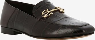 Ferragamo Mokassins aus Leder in Kroko-Optik Louis