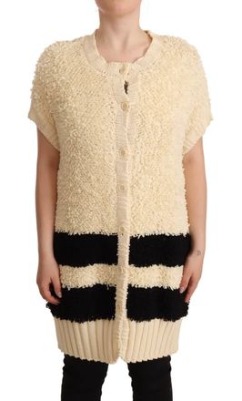 Alberta Ferretti Short Sleeve Button Cardigan Womens Sweater (Pre-Owned)