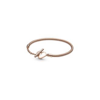 Pandora Moments Heart T-bar Snake Chain Bracelet