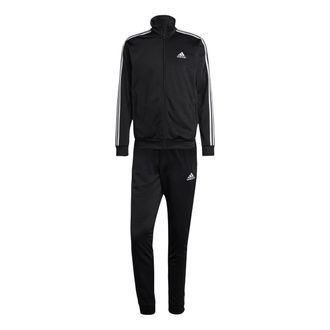 adidas Basic 3-Stripes Tricot Tracksuit Asia Sizing Black IC6747