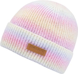 Chillouts Beanie CHILLOUTS Sally Hat, Damen, bunt (rainbow melange), Feinstrick, Materialmix, M&uuml;tzen Beanie, In melierter Optik