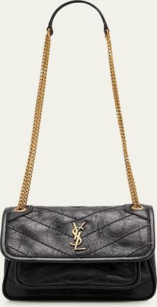 Saint Laurent Niki Mini Vintage Leather Shoulder Bag