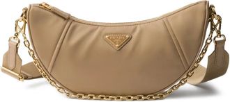 Prada Borsa a spalla Demi-Lune - Marrone