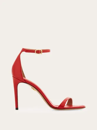 Ferragamo Women Strappy stiletto sandal Red Size 10.5