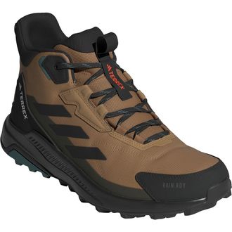 adidas Terrex Anylander Mid R.RDY Waterproof Hiking Boot in Cardboard/Black/Shadow Olive at Nordstrom Rack, Size 12.5