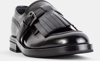 Churchs Womens Derbies Piper En Cuir De Veau Poli Noir Black Flat Shoes