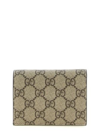 Gucci GG Supreme Canvas & Calfskin Card Case - Multicolor