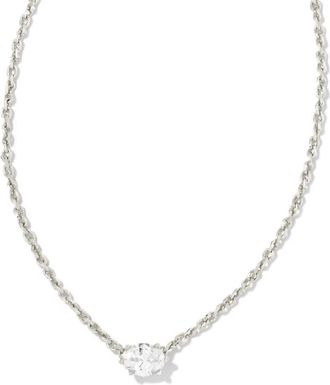 Kendra Scott Womens Cailin Pendant Necklace In White Cz
