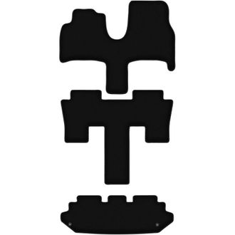 OEM Alfombrillas De Terciopelo Negro Basic Para Peugeot 807 7 Plazas (2002-2014)