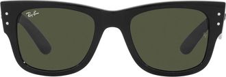 Ray-Ban Sunglasses Rb0840 S 901/31 Mega Wayfarer Black/Green G 15 Unisex