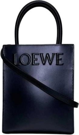 Loewe Pre-owned Tote Bag - Dames - Vintage Schoudertas - Zwart - ONE Size - Leer - Vintage