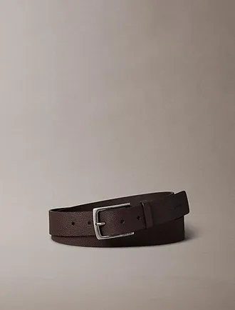 Calvin Klein Cintur&oacute;n De Piel Granulada