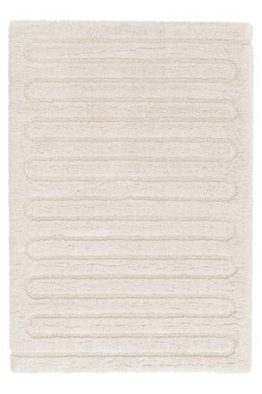 AFK Living Alfombra gruesa ultra suave marfil 120 x 170 cm