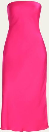 Ramy Brook Shauna Strapless Cowl-Back Midi Dress