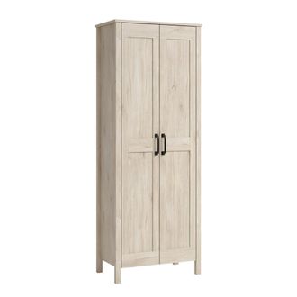 Sauder Miscellaneous Storage Storage Cabinet, Chalk Oak finish