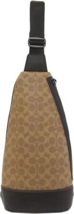 Coach Pre-owned Sling bag - Dames - Vintage Schoudertas - Bruin - ONE Size - Leer - Vintage