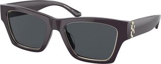Tory Burch TY7186U 191987 Womens Sunglasses Brown Size 53
