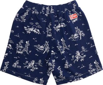 Kenzo Boys Bermuda Shorts Blue Cotton