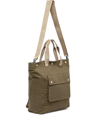 Barbour Transport 3-Way shopper met zakdetail - Groen