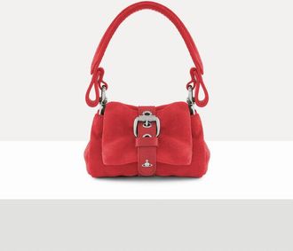 Vivienne Westwood Hazel Treasure Charm Handbag Suede Coral One Size Women