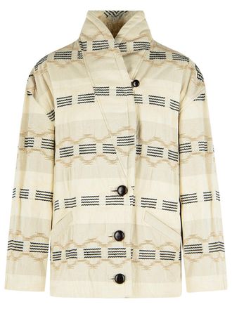 Isabel Marant Beige Jacke aus Baumwollmischung Quayla von Isabel Marant Etoile
