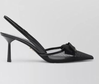 Prada mesh slingback pumps