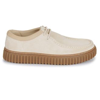 Clarks Torhill Lo Suede Mens Lace Up Shoes - Ecru - Size:UK 10.5