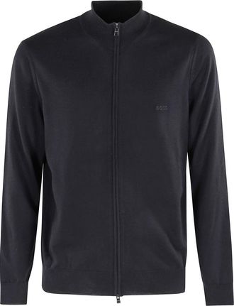 HUGO BOSS Balonso-L Vest - Heren - Vesten - Zwart - 2XL - Wol - Truien & Vesten