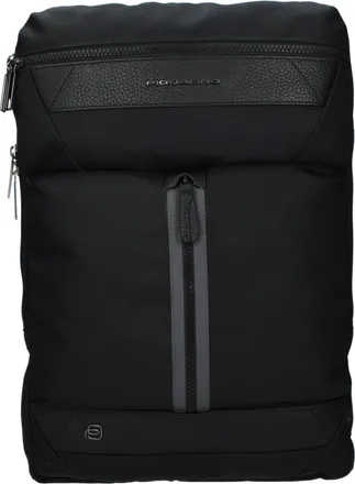 Piquadro Black Fabric Mens Backpack