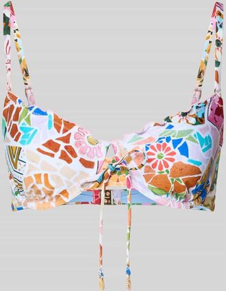 Seafolly Bikini-Oberteil im Allover-Look Modell BEACH BOH&Egrave;ME in Rosa, Gr&ouml;&szlig;e 44