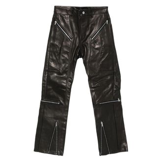 Rick Owens Zip-detail Leather Trousers