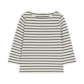 Pennyblack Tops, Dames, Blauw, S, Katoen, Zachte Katoenen Sweatshirt met Piqué Detail