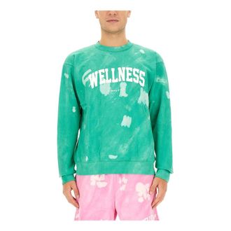 Sporty & Rich Wellness Ivy Crewneck - Sweatshirts & Hoodies - Hombre - Verde - S
