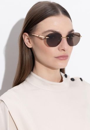 Leisure Society Severine Sunglasses, Unisex, Gold