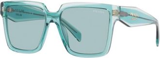 Prada Blue Square Ladies Sunglasses PR 24ZS 15I02F 56