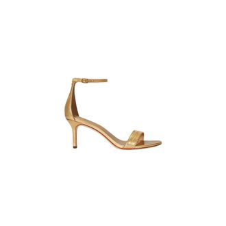 Ralph Lauren Allie Mid Sandal - Dames - Schoenen - Geel - Maat: 40 EU Leer