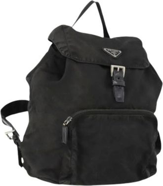 Prada Pre-owned Backpacks, female, Black, Size: ONE SIZE Pre-owned Vintage Backpack