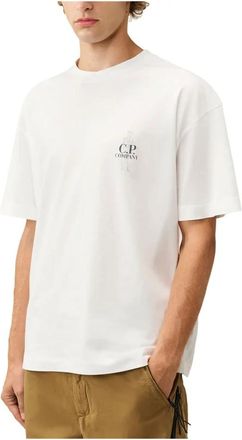 C.P. Company Hombre, Camisetas, Blanco, Talla: M